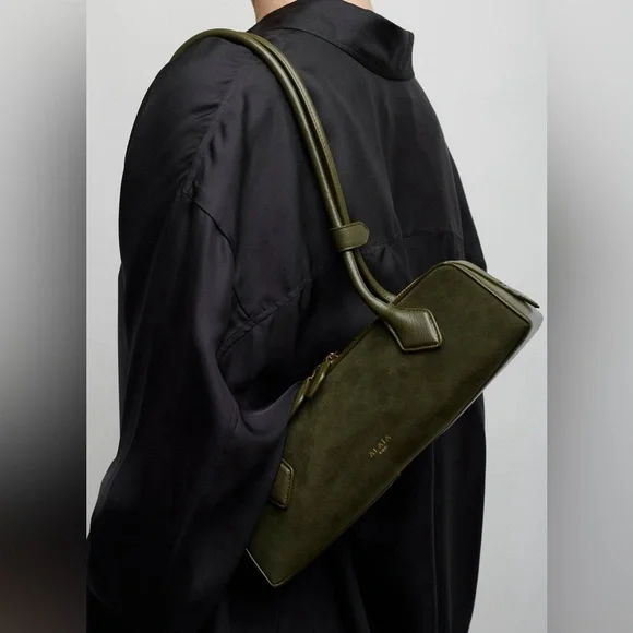 Brand new ALAIA Small Teckel Olive Suede - Picture 6 of 6